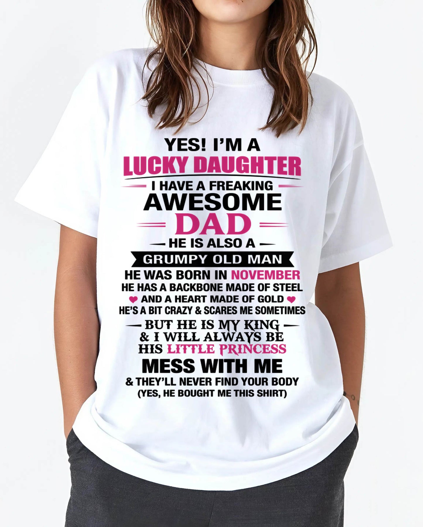 NOVEMBER - A LUCKY DAUGHTER – DADDY’S LITTLE PRINCESS - FROM DAD - TLEE11 (SKU2604-16-11)