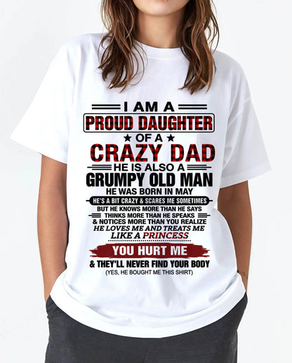 MAY - BEST DAD BEST DAUGHTER SHIRT - FROM DAD - TLEE05 (SKU2608-27-05)