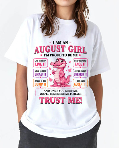 AUGUST GIRL CUTE ALLIGATOR TEE - FOR WOMEN - TLEE08 (SKU2607-236-08)