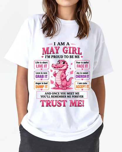 MAY GIRL CUTE ALLIGATOR TEE - FOR WOMEN - TLEE05 (SKU2607-236-05)
