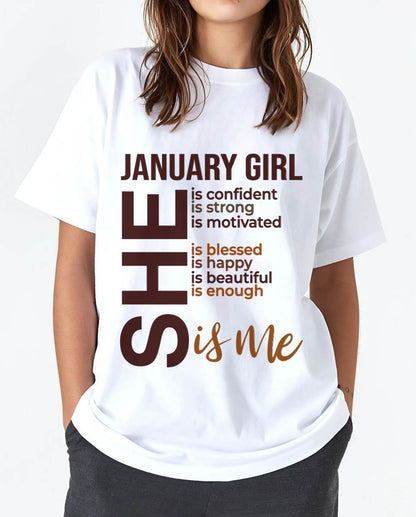 JANUARY BORN GIRL – CONFIDENT & STRONG - FOR WOMEN - TLEE01 (SKU2605-04-01)