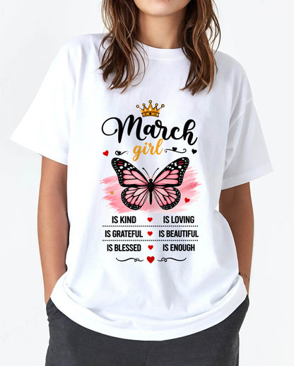 MARCH GIRL BUTTERFLY SHIRT - FOR WOMEN - TLEE03 (SKU2608-593-03)