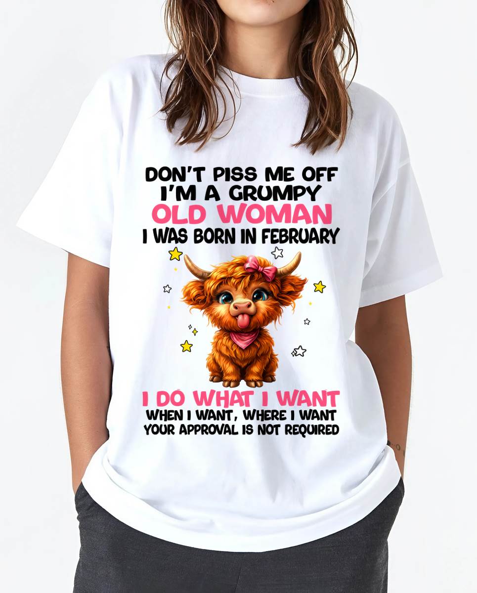 FEBRUARY GRUMPY LADY SHIRT - FOR WOMEN - TLEE02 (SKU2607-215-02)