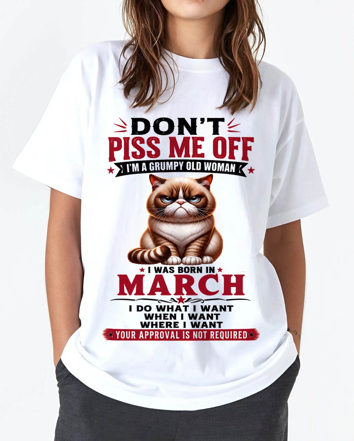 MARCH – ZERO PATIENCE FUNNY CAT - FOR WOMEN - TLEE03 (SKU2608-291-03)