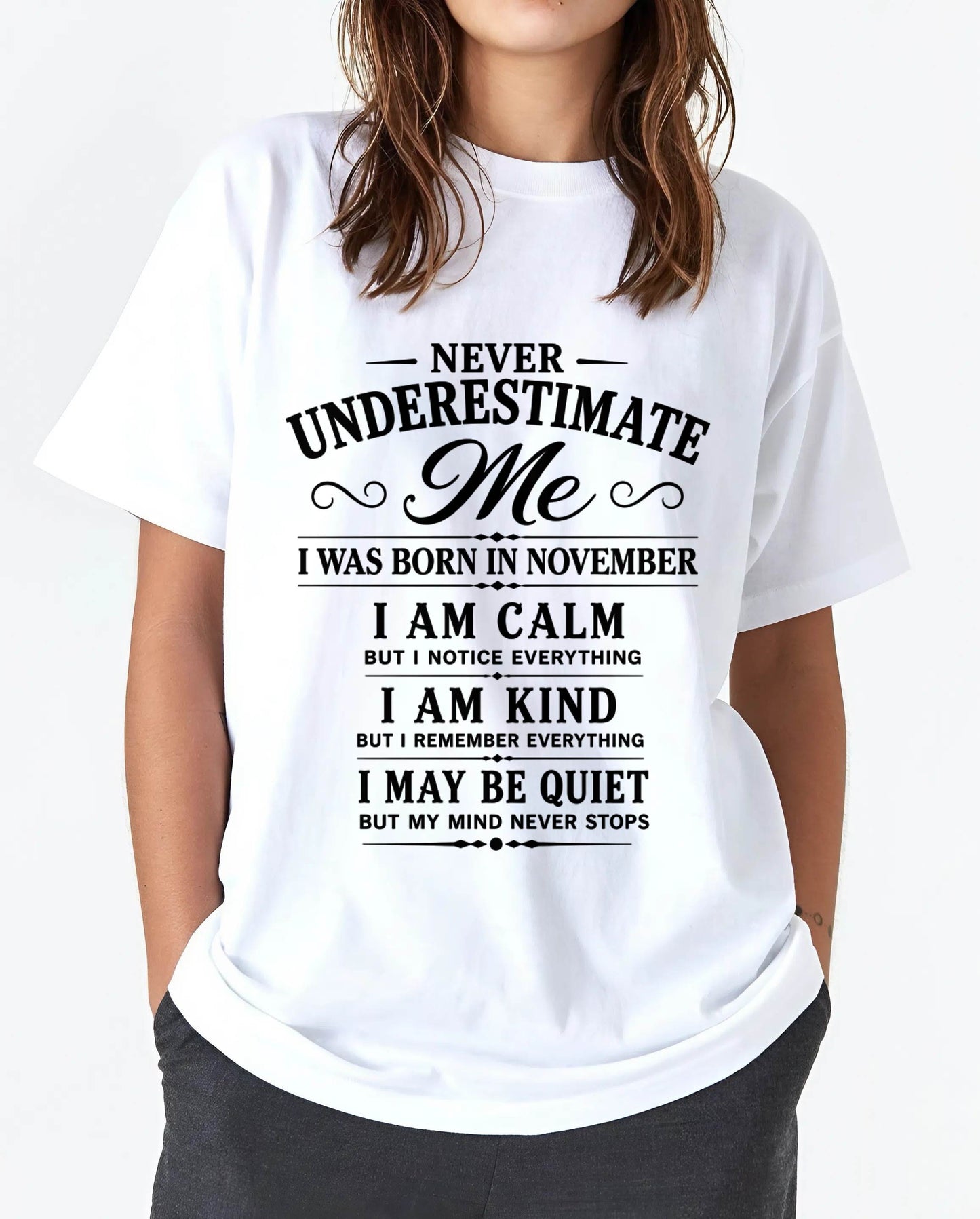 NOVEMBER GIRL : CALM, KIND, UNFORGETTABLE - FOR WOMEN - TLEE11 (SKU2606-139-11)