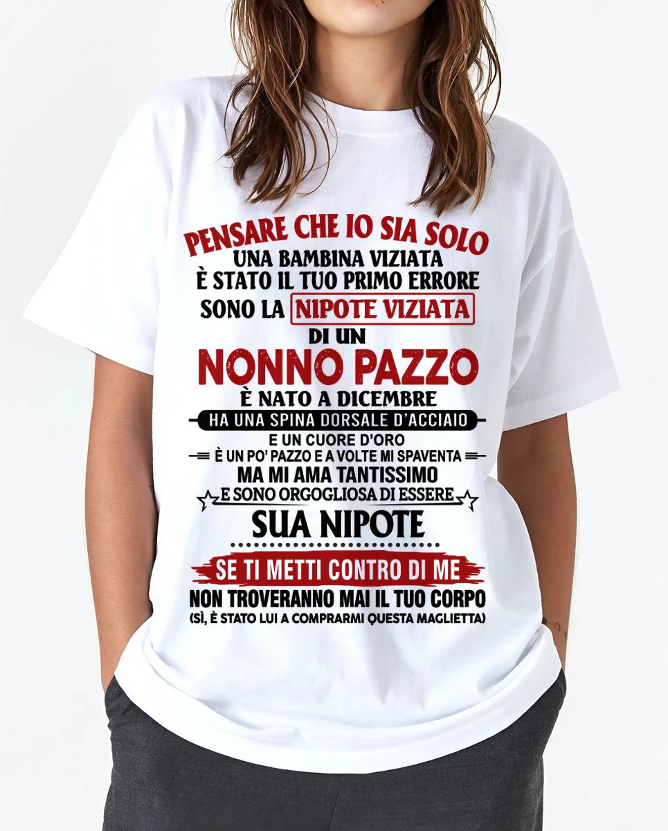 NONNO PAZZO NATO A DICEMBRE - DAL NONNO - TLEE12 (SKU2605-333-12)