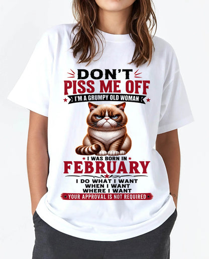 FEBRUARY – ZERO PATIENCE FUNNY CAT - FOR WOMEN - TLEE02 (SKU2608-291-02)