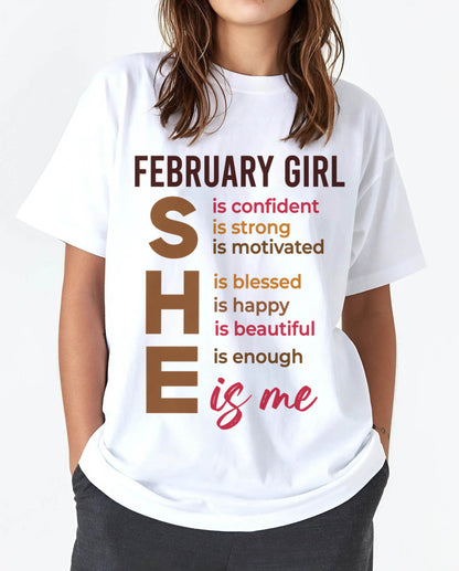 FEBRUARY GIRL - SHE IS ME - FOR WOMEN - TLEE02 (SKU2607-164-02)