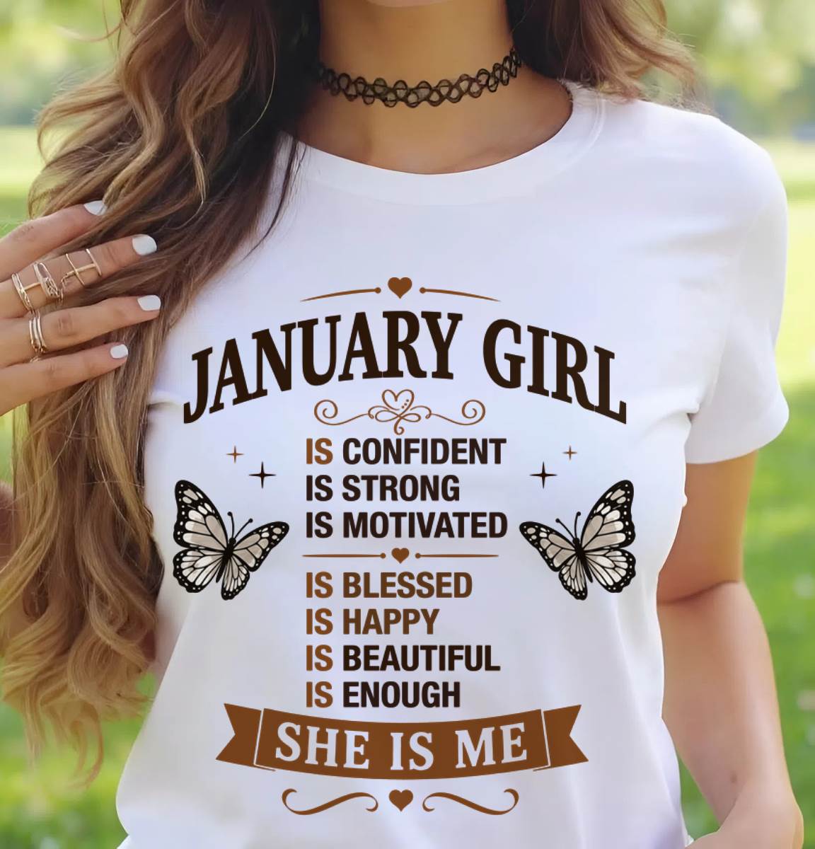 JANUARY GIRL – FAITH, STRENGTH & BEAUTY - FOR WOMEN - TLEE01 (SKU2605-378-01)