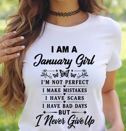 JANUARY GIRL NEVER GIVE UP - FOR WOMEN - TLEE01 (SKU2606-378-01)