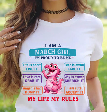 MARCH GIRL – MY LIFE MY RULES - FOR WOMEN - TLEE03 (SKU2604-245-03)