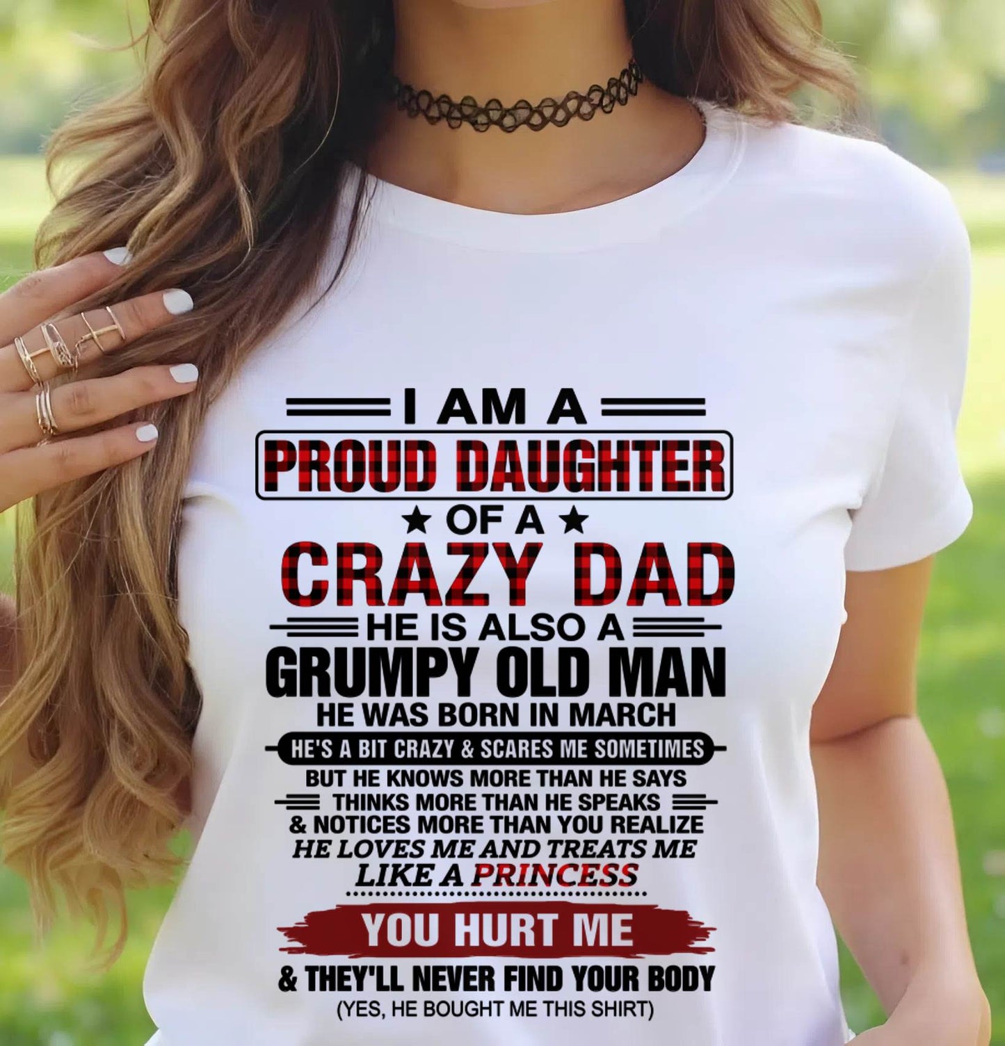 MARCH - BEST DAD BEST DAUGHTER SHIRT - FROM DAD - TLEE03 (SKU2608-27-03)