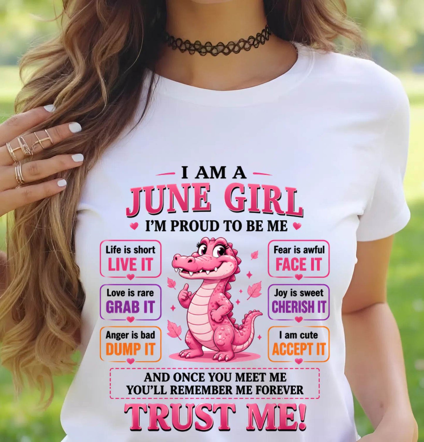 JUNE GIRL CUTE ALLIGATOR TEE - FOR WOMEN - TLEE06 (SKU2607-236-06)