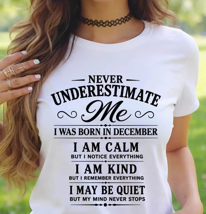 DECEMBER GIRL : CALM, KIND, UNFORGETTABLE - FOR WOMEN - TLEE12 (SKU2606-139-12)