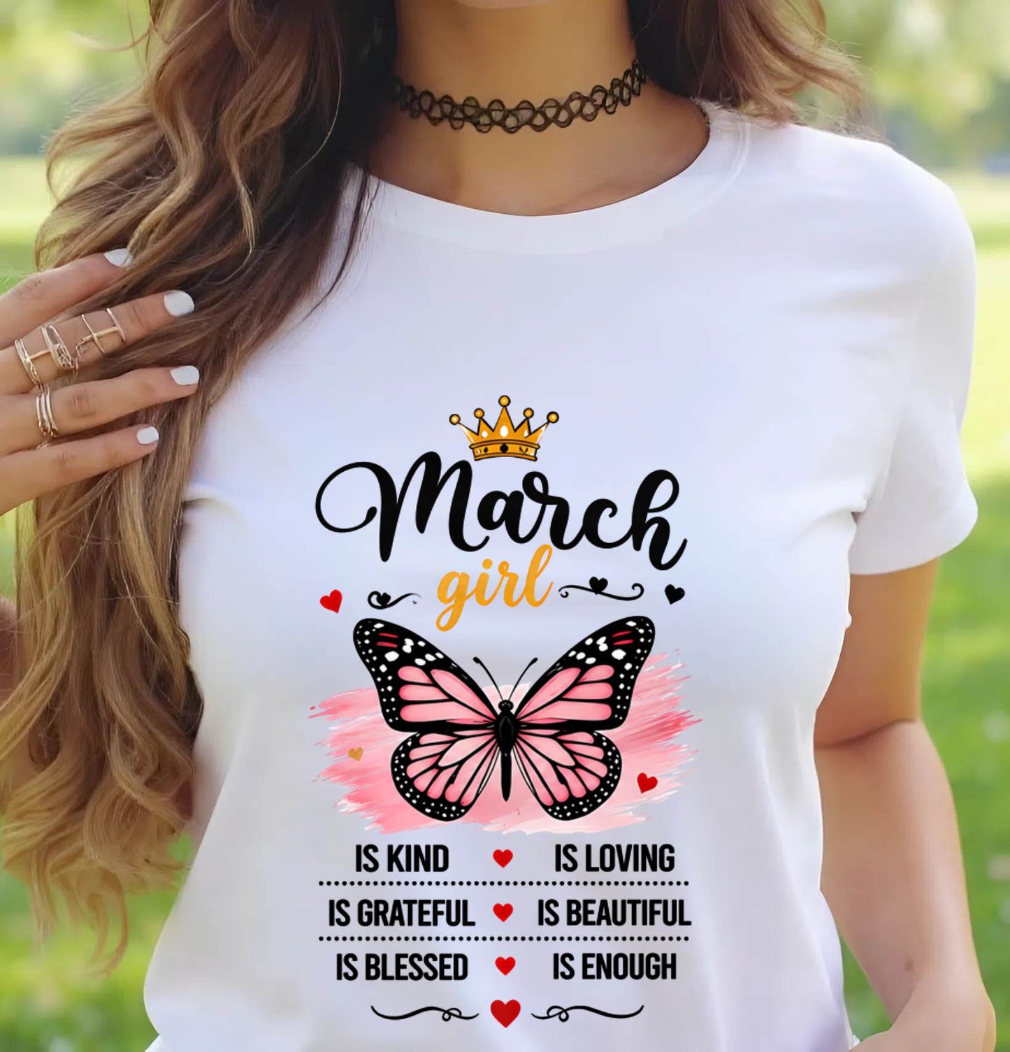 MARCH GIRL BUTTERFLY SHIRT - FOR WOMEN - TLEE03 (SKU2608-593-03)