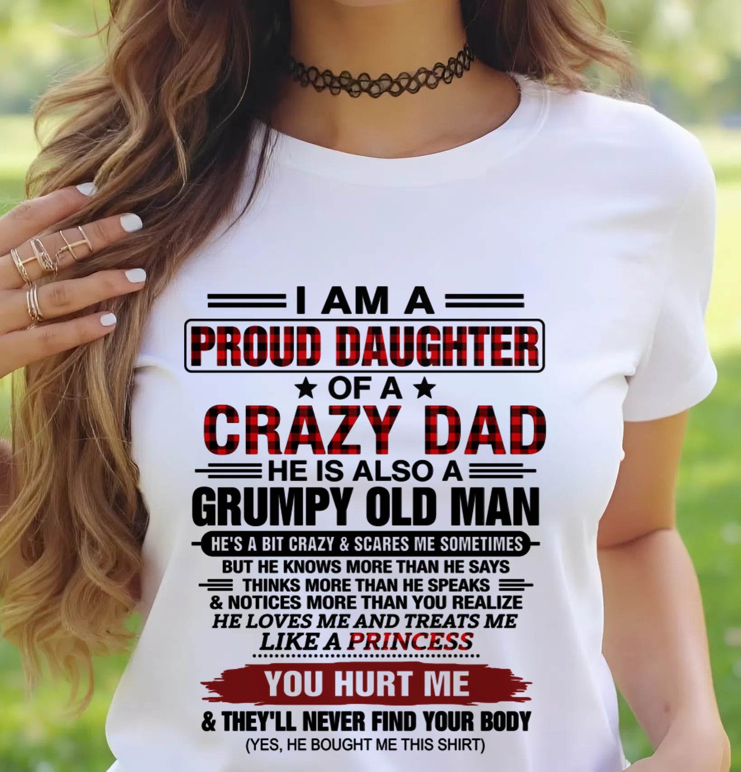 BEST DAD BEST DAUGHTER SHIRT - FROM DAD - TLEE00 (SKU2608-27-00)
