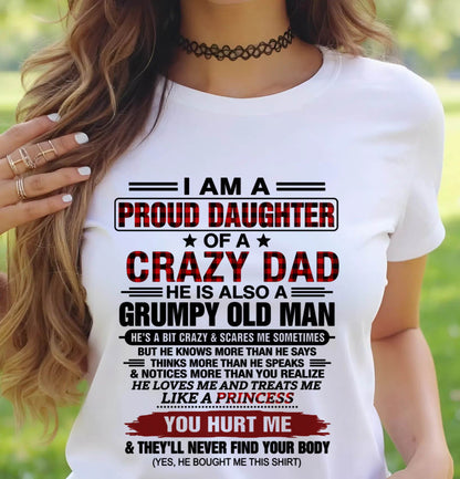 BEST DAD BEST DAUGHTER SHIRT - FROM DAD - TLEE00 (SKU2608-27-00)