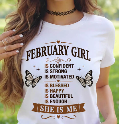 FEBRUARY GIRL – FAITH, STRENGTH & BEAUTY - FOR WOMEN - TLEE02 (SKU2605-378-02)