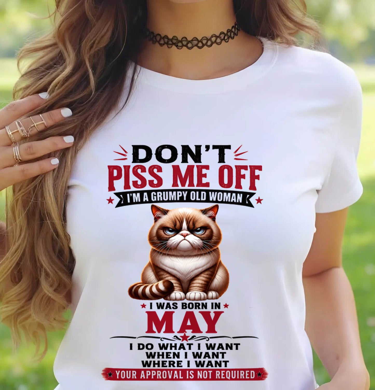 MAY – ZERO PATIENCE FUNNY CAT - FOR WOMEN - TLEE05 (SKU2608-291-05)