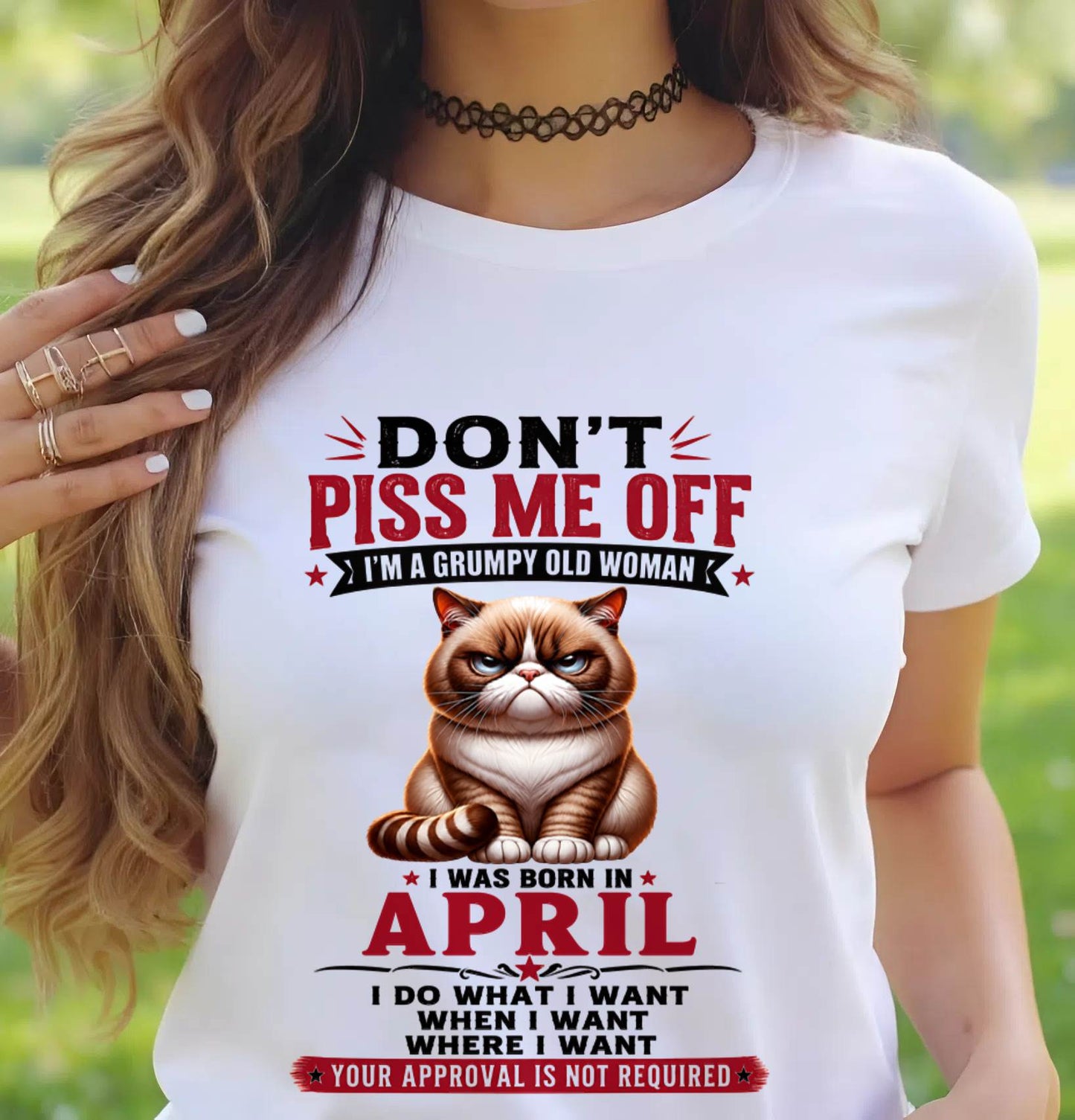 APRIL – ZERO PATIENCE FUNNY CAT - FOR WOMEN - TLEE04 (SKU2608-291-04)