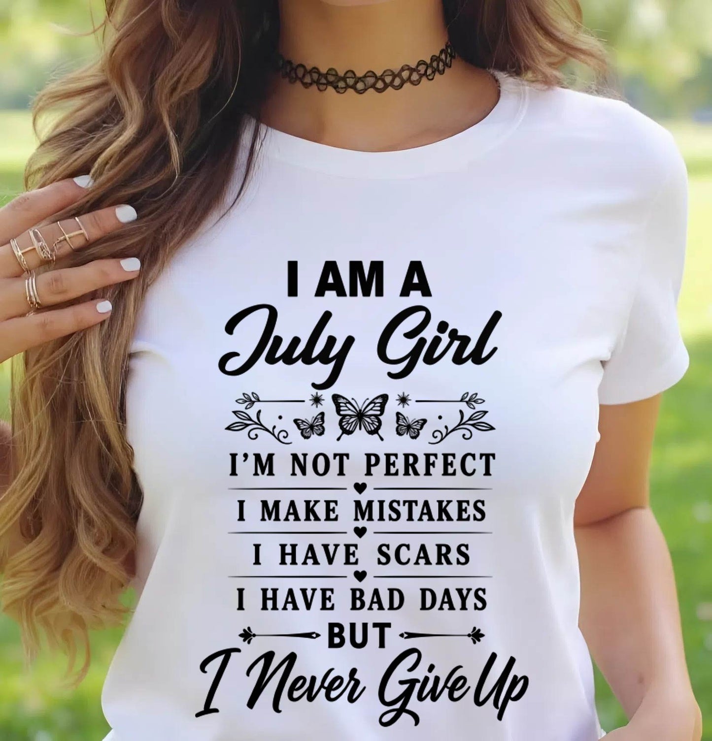 JULY GIRL NEVER GIVE UP - FOR WOMEN - TLEE07 (SKU2606-378-07)