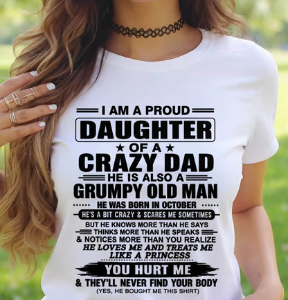OCTOBER DAD - GRUMPY OLD MAN, LOVING FATHER - FROM DAD - TLEE10 (SKU2606-302-10)