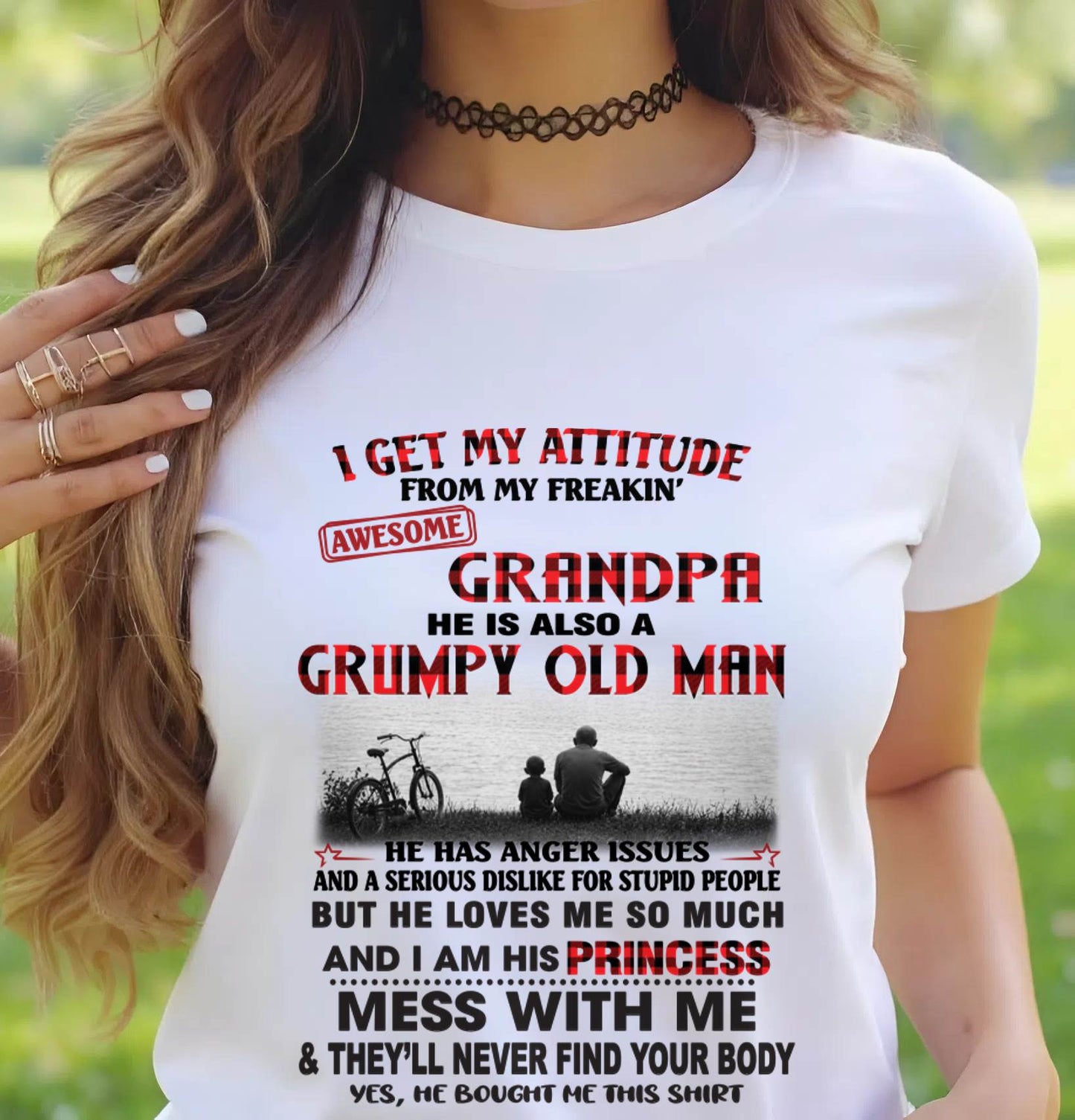 I GET MY ATTITUDE FROM MY GRANDPA - FROM GRANDPA - TLEE00 (SKU2605-176-00)