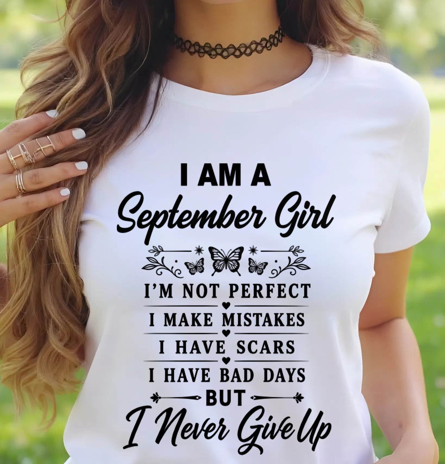 SEPTEMBER GIRL NEVER GIVE UP - FOR WOMEN - TLEE09 (SKU2606-378-09)