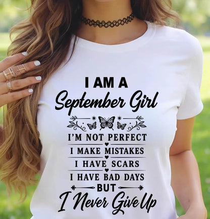 SEPTEMBER GIRL NEVER GIVE UP - FOR WOMEN - TLEE09 (SKU2606-378-09)