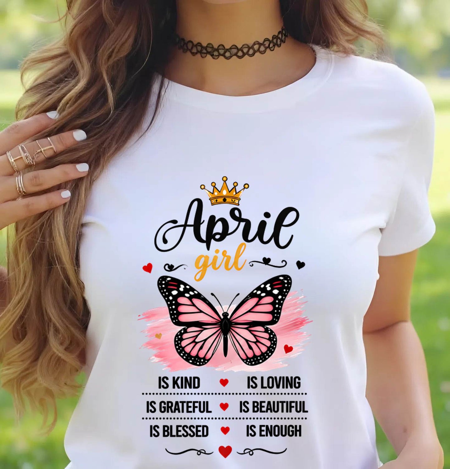 APRIL GIRL BUTTERFLY SHIRT - FOR WOMEN - TLEE04 (SKU2608-593-04)