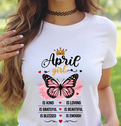 APRIL GIRL BUTTERFLY SHIRT - FOR WOMEN - TLEE04 (SKU2608-593-04)