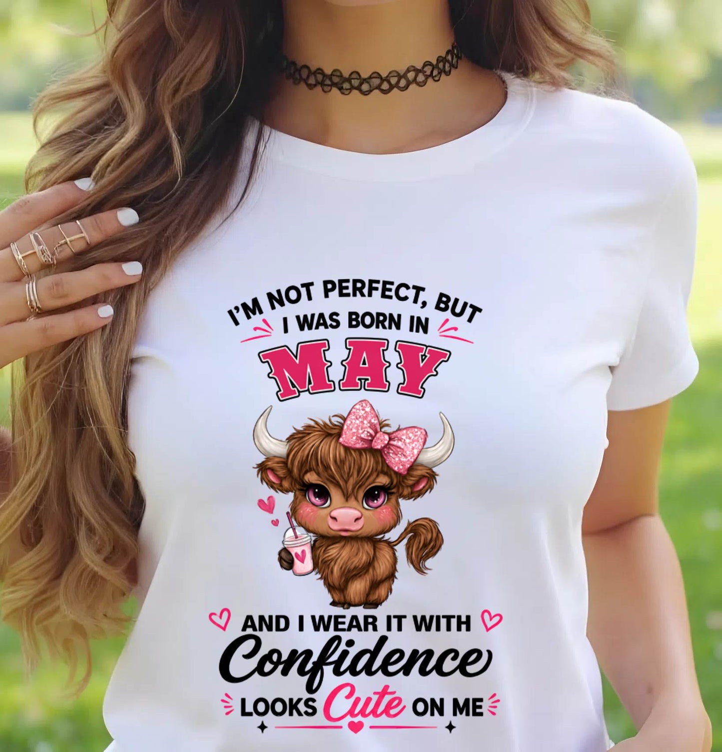 MAY BORN CONFIDENCE TEE - FOR WOMEN - TLEE05 (SKU2608-118-05)