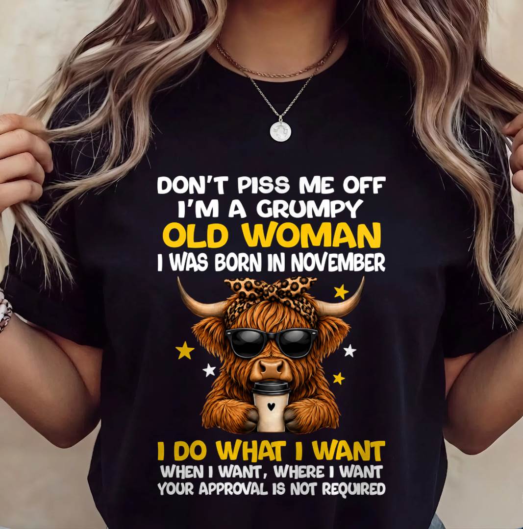 NOVEMBER BORN WOMAN FUNNY SHIRT - FOR WOMEN - TLEE11 (SKU2607-217-11)