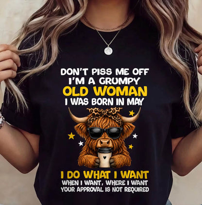 MAY BORN WOMAN FUNNY SHIRT - FOR WOMEN - TLEE05 (SKU2607-217-05)