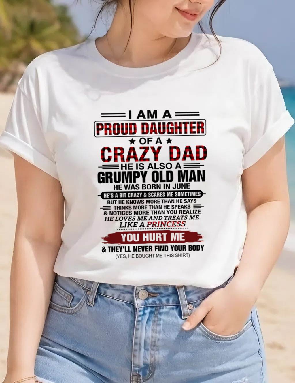 JUNE - BEST DAD BEST DAUGHTER SHIRT - FROM DAD - TLEE06 (SKU2608-27-06)