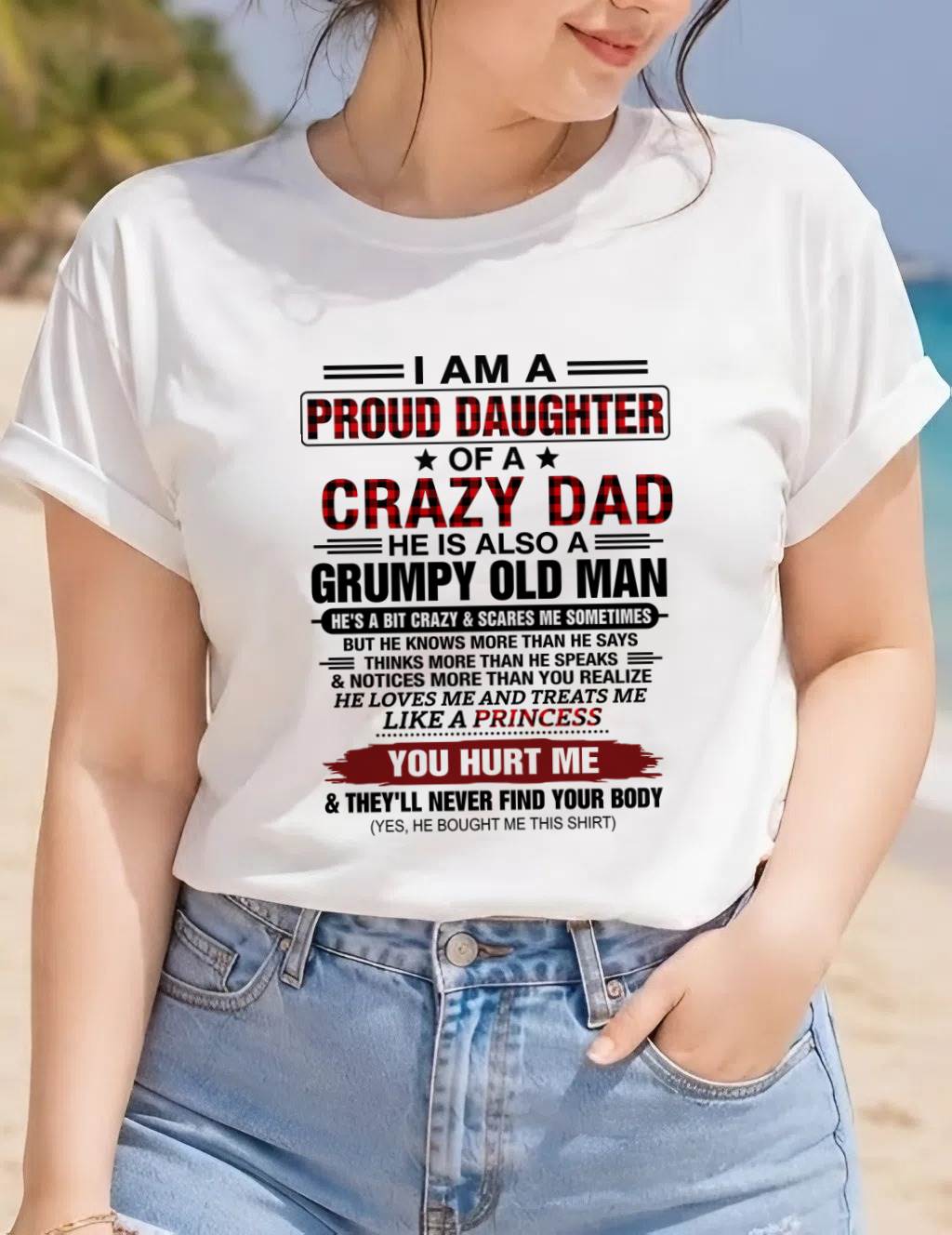 BEST DAD BEST DAUGHTER SHIRT - FROM DAD - TLEE00 (SKU2608-27-00)