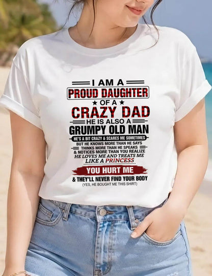 BEST DAD BEST DAUGHTER SHIRT - FROM DAD - TLEE00 (SKU2608-27-00)
