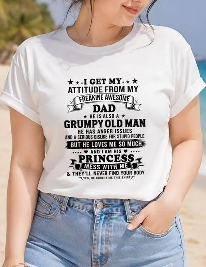 AWESOME DAD PRINCESS SHIRT - FROM DAD - TLEE00 (SKU2607-352-00)