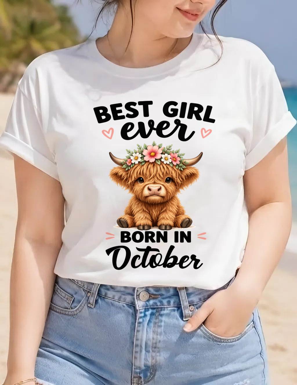 OCTOBER - BEST GIRL EVER - FOR WOMEN - TLEE10 (SKU2607-198-10)