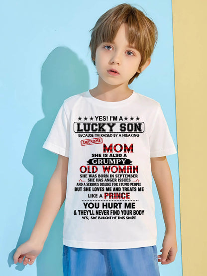 SEPTEMBER - LUCKY SON – PROUD TO BE RAISED BY AN AWESOME MOM - FROM MOM - TLEE09 (SKU2603-106-09)