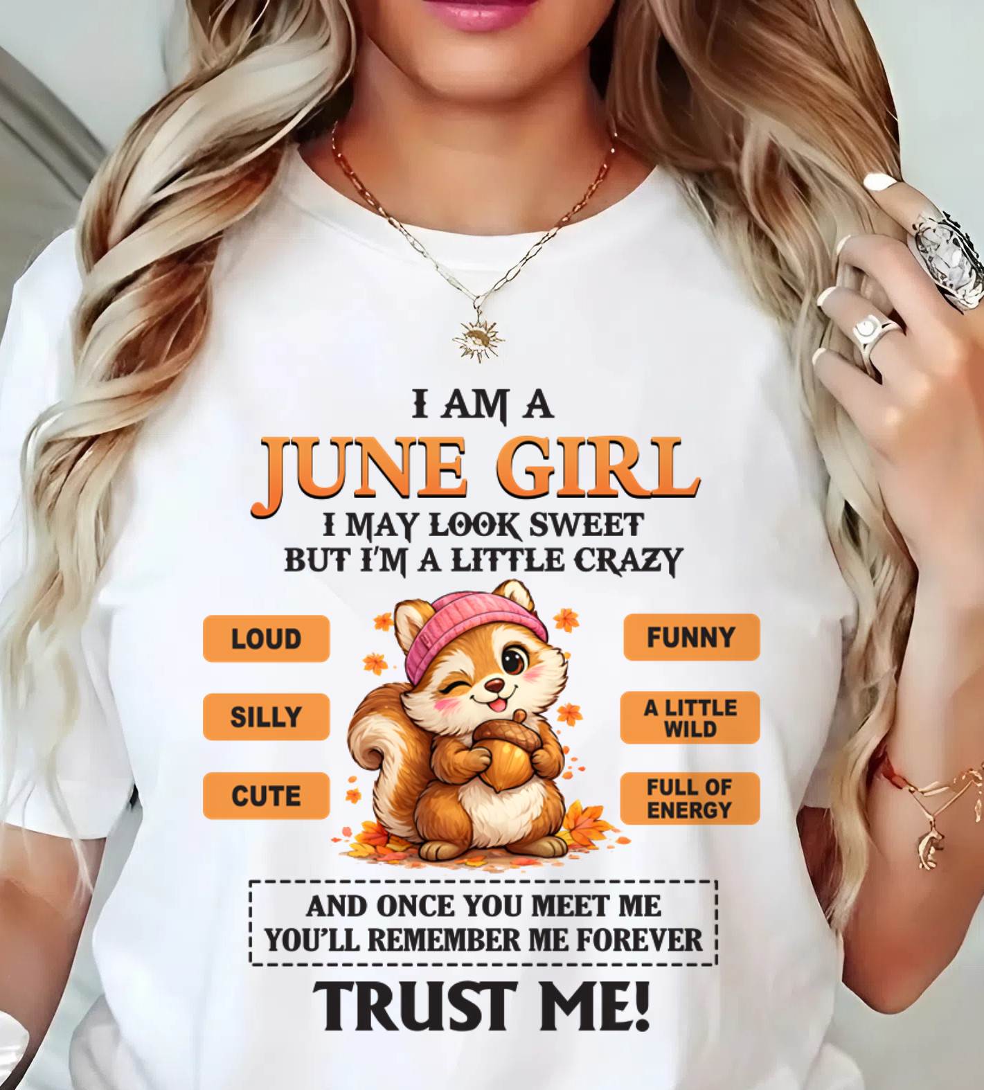 JUNE GIRL - SWEET BUT A LITTLE CRAZY AND FULL OF ENERGY - FOR WOMEN - TLEE06 (SKU2603-126-06)