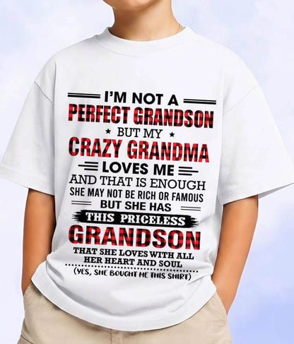 NOT PERFECT, JUST GRANDMA’S FAVORITE GRANDSON - FROM GRANDMA - TLEE00 (SKU2606-362-00)