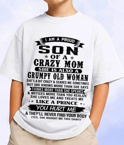 PROUD SON OF A FREAKIN' AWESOME MOM - FROM MOM - TLEE00 (SKU2607-60-00)