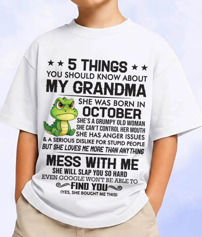 OCTOBER GRANDMAS ARE DIFFERENT - FROM GRANDMA - TLEE10 (SKU10-06-10)