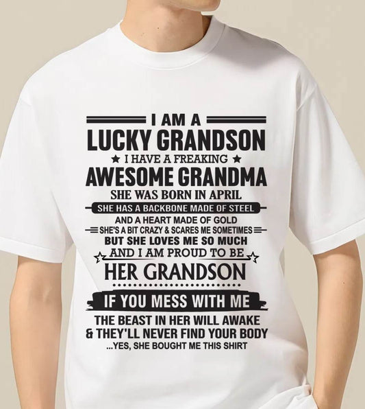 APRIL - GRANDSON OF A STRONG & LOVING GRANDMA - FROM GRANDMA - TLEE04 (SKU11-154-04)