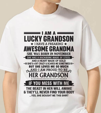 NOVEMBER - GRANDSON OF A STRONG & LOVING GRANDMA - FROM GRANDMA - TLEE11 (SKU11-154-11)