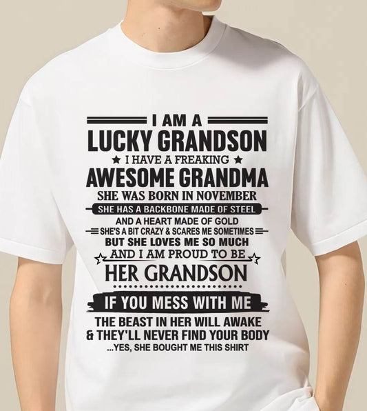 NOVEMBER - GRANDSON OF A STRONG & LOVING GRANDMA - FROM GRANDMA - TLEE11 (SKU11-154-11)