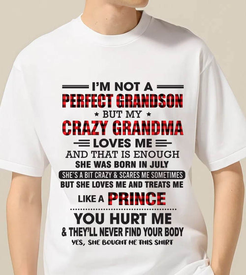 JULY - PROUD GRANDSON OF A CRAZY GRANDMA - FROM GRANDMA - TLEE07 (SKU2603-71-07)
