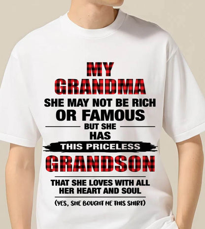 GRANDMA LOVES ME – PRICELESS GRANDSON GIFT- FROM GRANDMA - TLEE00 (SKU2604-260-00)