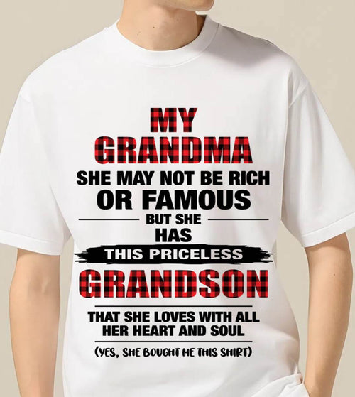 GRANDMA LOVES ME – PRICELESS GRANDSON GIFT- FROM GRANDMA - TLEE00 (SKU2604-260-00)